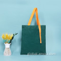 Heavy Duty Shopping Bags Foldable full print shopping tote-bag with long stripe Factory